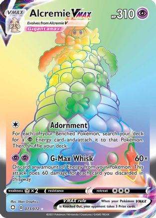 Shining Fates 073/072 Alcremie VMAX (Secret) - Holofoil - Secret Rare