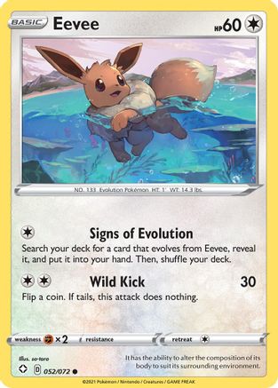 Shining Fates 052/072 Eevee - Common