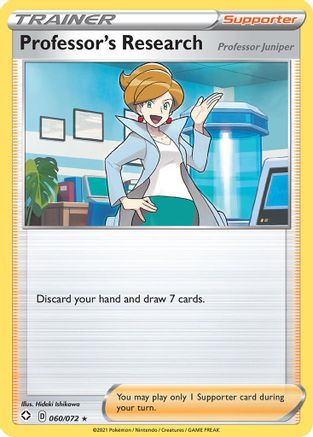 Shining Fates 060/072 Professor's Research - Reverse Holofoil - Rare