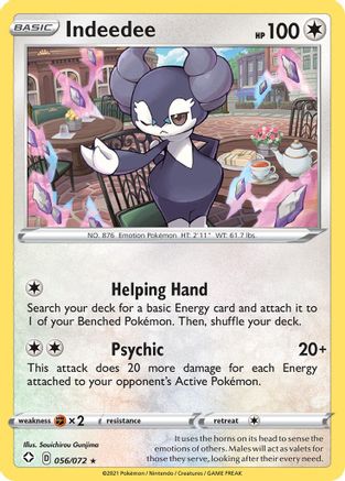 Shining Fates 056/072 Indeedee - Holofoil - Holo Rare