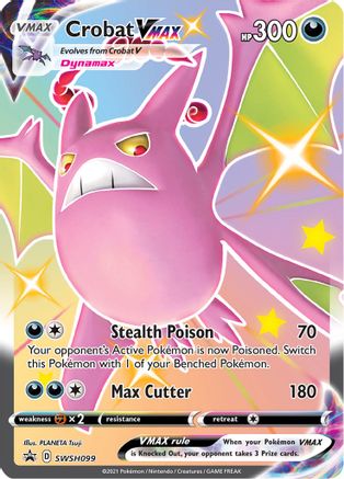 SWSH Sword & Shield Promo Cards SWSH099 Crobat VMAX - Holofoil - Promo