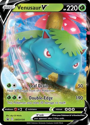 SWSH Sword & Shield Promo Cards SWSH100 Venusaur V - Holofoil - Promo