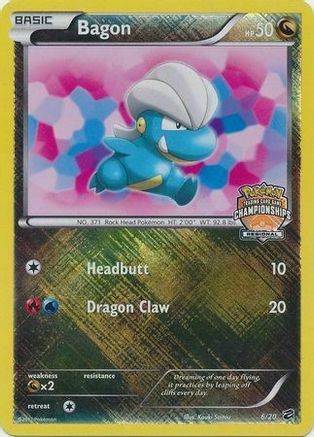 League & Championship Cards /20 Bagon - 6/20 (Regional Championships) - Holofoil - Promo