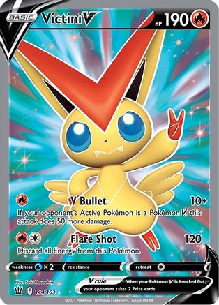 SWSH05 Battle Styles 144/163 Victini V (Full Art) - Holofoil - Ultra Rare