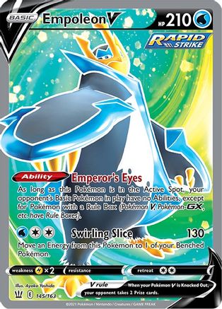 SWSH05 Battle Styles 145/163 Empoleon V (Full Art) - Holofoil - Ultra Rare