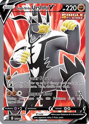 SWSH05 Battle Styles 150/163 Single Strike Urshifu V (Full Art) - Holofoil - Ultra Rare
