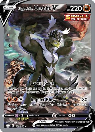 SWSH05 Battle Styles 151/163 Single Strike Urshifu V (Alternate Full Art) - Holofoil - Ultra Rare