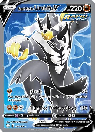 SWSH05 Battle Styles 152/163 Rapid Strike Urshifu V (Full Art) - Holofoil - Ultra Rare