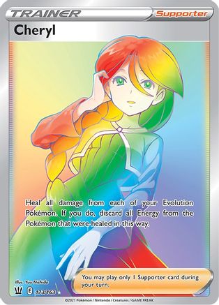 SWSH05 Battle Styles 173/163 Cheryl (Secret) - Holofoil - Secret Rare