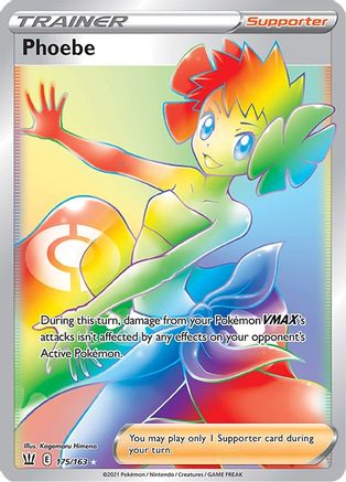 SWSH05 Battle Styles 175/163 Phoebe (Secret) - Holofoil - Secret Rare