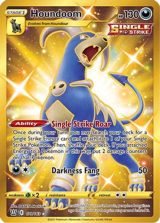 SWSH05 Battle Styles 179/163 Houndoom (Secret) - Holofoil - Secret Rare