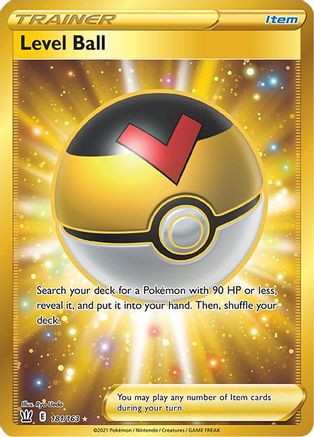 SWSH05 Battle Styles 181/163 Level Ball (Secret) - Holofoil - Secret Rare