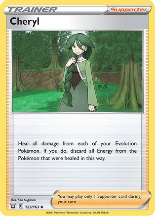 SWSH05 Battle Styles 123/163 Cheryl - Reverse Holofoil - Uncommon