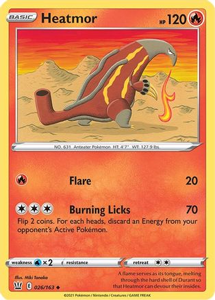 SWSH05 Battle Styles 026/163 Heatmor - Uncommon