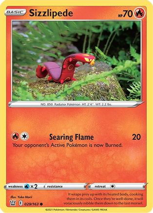 SWSH05 Battle Styles 029/163 Sizzlipede - Common