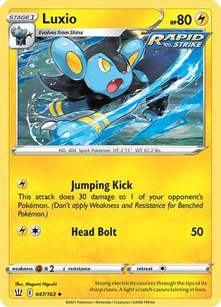SWSH05 Battle Styles 047/163 Luxio - Uncommon
