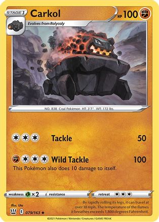 SWSH05 Battle Styles 079/163 Carkol - Uncommon