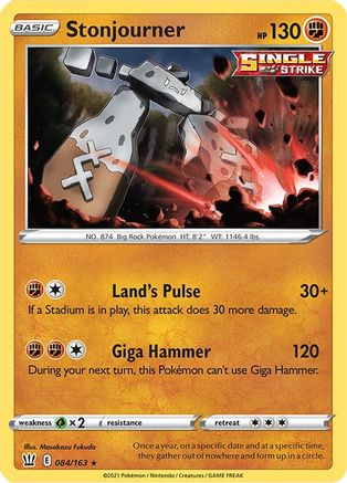 SWSH05 Battle Styles 084/163 Stonjourner - Rare