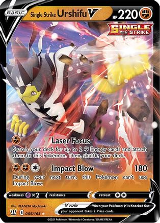 SWSH05 Battle Styles 085/163 Single Strike Urshifu V - Holofoil - Ultra Rare
