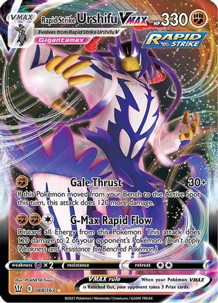 SWSH05 Battle Styles 088/163 Rapid Strike Urshifu VMAX - Holofoil - Ultra Rare
