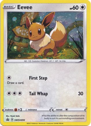 SWSH Sword & Shield Promo Cards SWSH095 Eevee - Holofoil - Promo