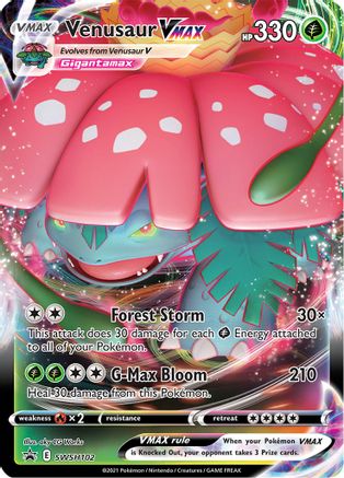 SWSH Sword & Shield Promo Cards SWSH102 Venusaur VMAX - Holofoil - Promo