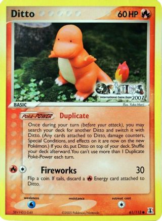 Nintendo Promos /113 Ditto - 61/113 (Origins International Game Expo 2007) - Promo