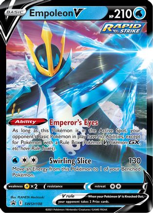 SWSH Sword & Shield Promo Cards SWSH108 Empoleon V - Holofoil - Promo
