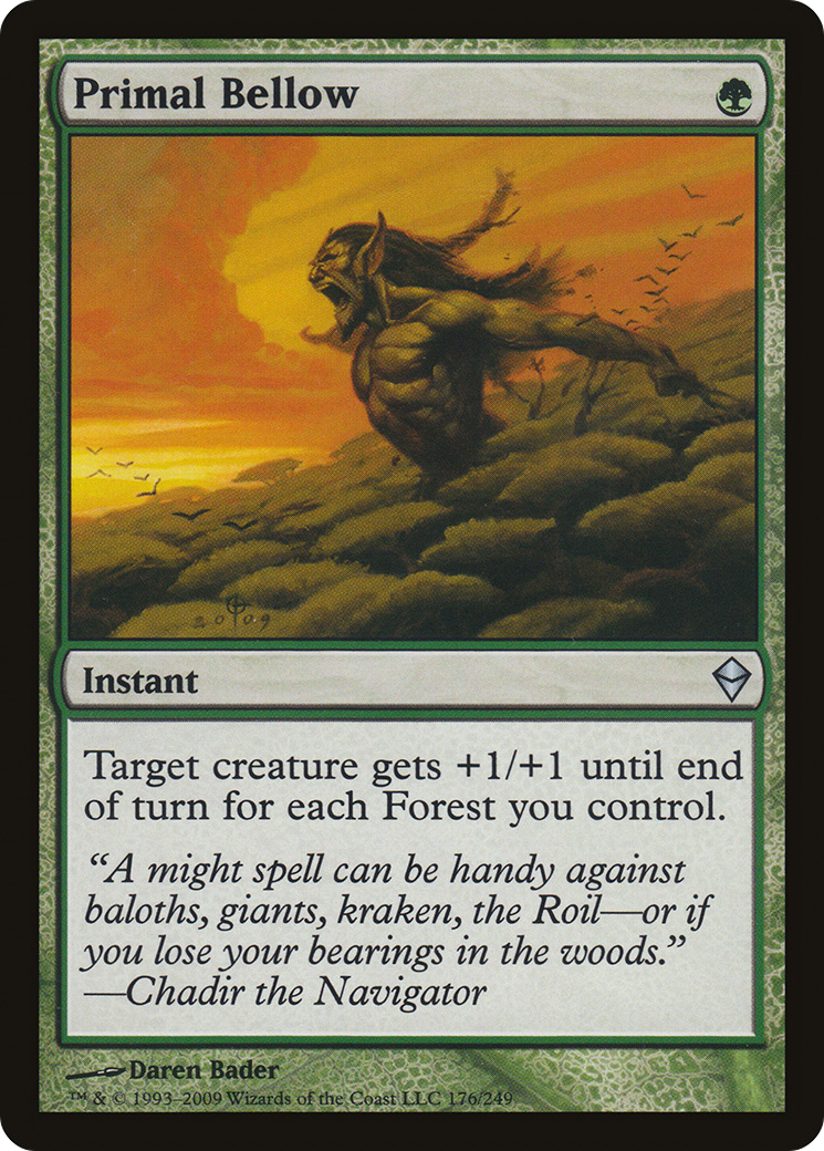Zendikar - (ZEN-176) - Primal Bellow Foil