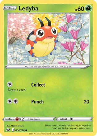 SWSH06 Chilling Reign 004/198 Ledyba - Common