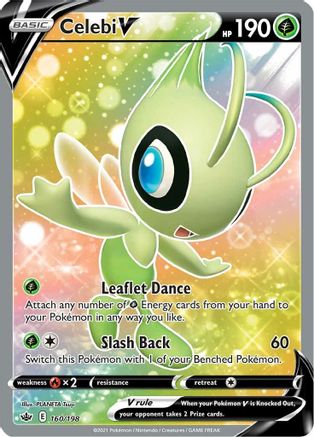 SWSH06 Chilling Reign 160/198 Celebi V (Full Art) - Holofoil - Ultra Rare