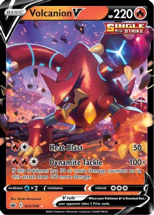 SWSH06 Chilling Reign 025/198 Volcanion V - Holofoil - Ultra Rare
