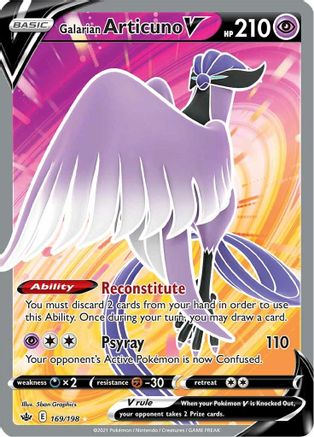 SWSH06 Chilling Reign 169/198 Galarian Articuno V (Full Art) - Holofoil - Ultra Rare