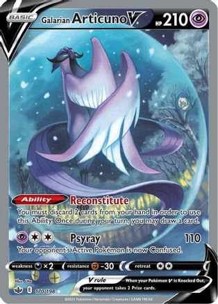 SWSH06 Chilling Reign 170/198 Galarian Articuno V (Alternate Full Art) - Holofoil - Ultra Rare