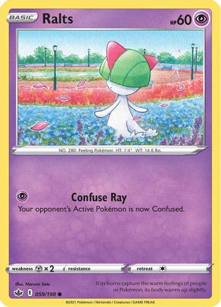 SWSH06 Chilling Reign 059/198 Ralts - Common