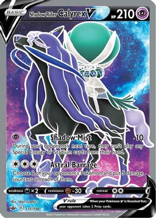SWSH06 Chilling Reign 171/198 Shadow Rider Calyrex V (Full Art) - Holofoil - Ultra Rare
