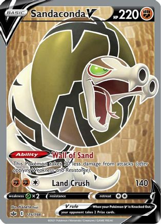 SWSH06 Chilling Reign 175/198 Sandaconda V (Full Art) - Holofoil - Ultra Rare