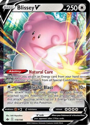SWSH06 Chilling Reign 119/198 Blissey V - Holofoil - Ultra Rare