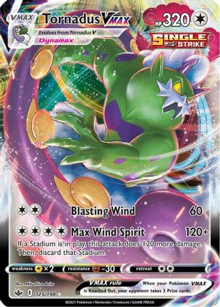 SWSH06 Chilling Reign 125/198 Tornadus VMAX - Holofoil - Ultra Rare