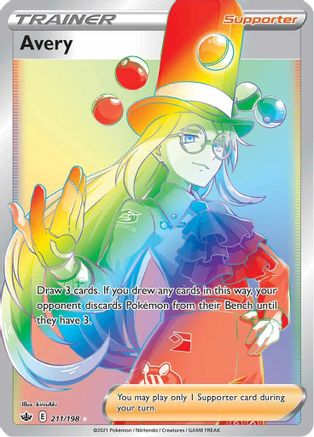 SWSH06 Chilling Reign 211/198 Avery (Secret) - Holofoil - Secret Rare