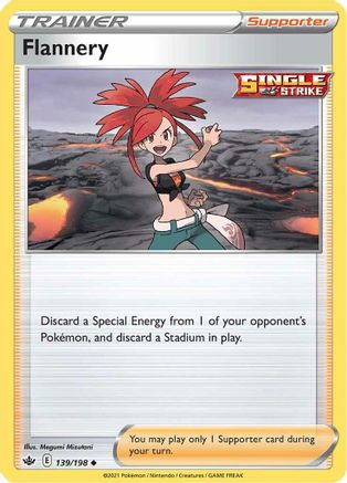 SWSH06 Chilling Reign 139/198 Flannery - Reverse Holofoil - Uncommon
