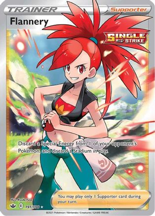 SWSH06 Chilling Reign 191/198 Flannery (Full Art) - Holofoil - Ultra Rare