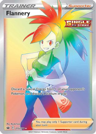 SWSH06 Chilling Reign 215/198 Flannery (Secret) - Holofoil - Secret Rare