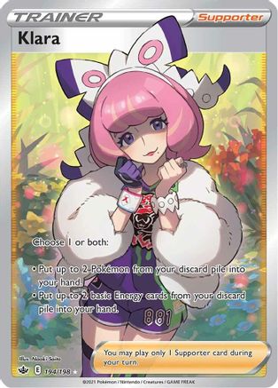SWSH06 Chilling Reign 194/198 Klara (Full Art) - Holofoil - Ultra Rare