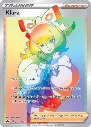 SWSH06 Chilling Reign 217/198 Klara (Secret) - Holofoil - Secret Rare