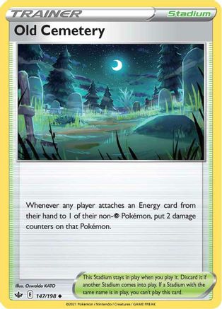 SWSH06 Chilling Reign 147/198 Old Cemetery - Reverse Holofoil - Uncommon