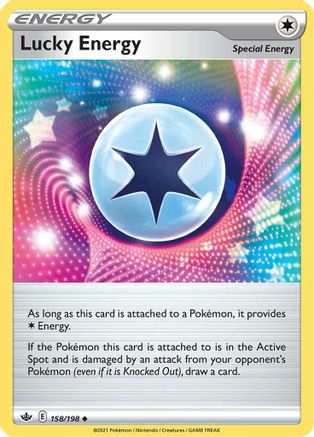 SWSH06 Chilling Reign 158/198 Lucky Energy - Reverse Holofoil - Uncommon