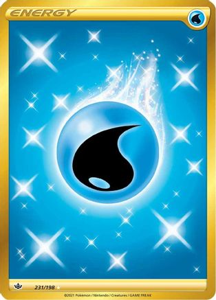 SWSH06 Chilling Reign 231/198 Water Energy (Secret) - Holofoil - Secret Rare