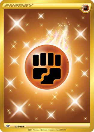 SWSH06 Chilling Reign 233/198 Fighting Energy (Secret) - Holofoil - Secret Rare