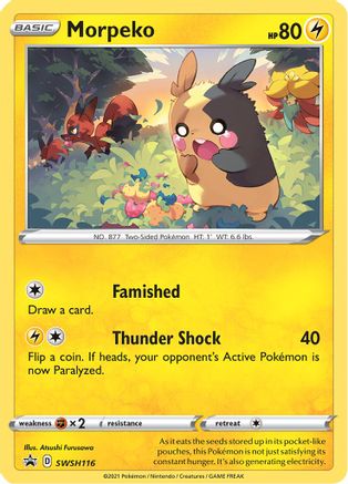 SWSH Sword & Shield Promo Cards SWSH116 Morpeko - Holofoil - Promo